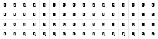 Schwarzenberg Capitals Negative Regular  glyph index