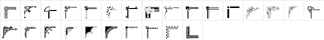 wmcorners1 Regular  glyph index
