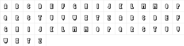 Idiotism Hollow Regular  glyph index