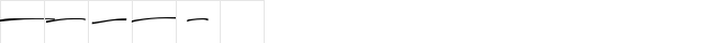 Greatwriten Swash Regular  glyph index