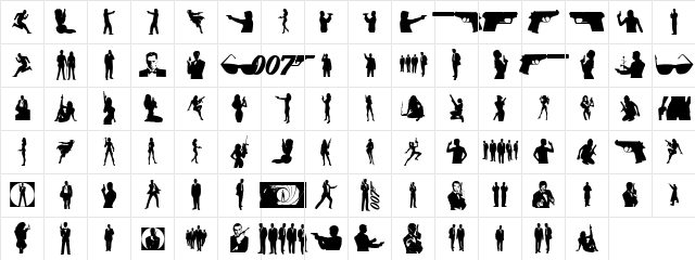 Babes & Bond Regular  glyph index