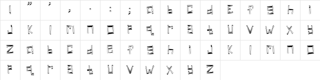 Linear Regular  glyph index