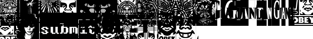 ObeyAssorty Regular  glyph index