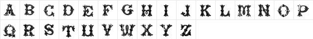 TrefoilCapitals Normal  glyph index