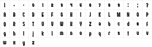 Mundo Regular  glyph index