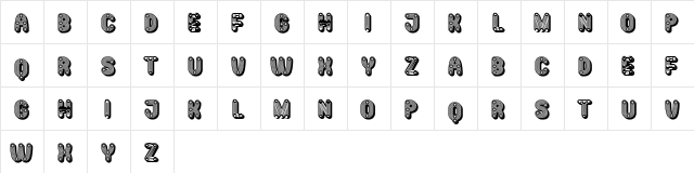 Mangalica Extravagant Regular  glyph index