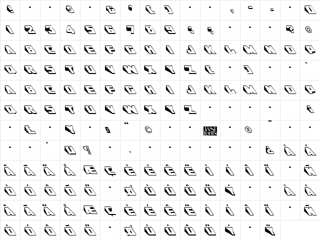 DoorJamb Regular  glyph index