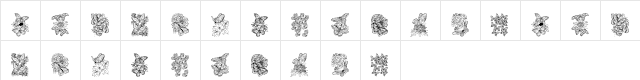 KR Beautiful Butterfly Regular  glyph index