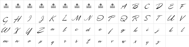 Desert Queen Personal Use Regular  glyph index