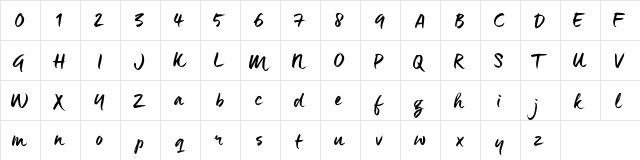 Maneo_TRIAL Maneo_TRIAL  glyph index