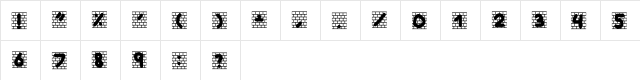BKgraphity2 Regular  glyph index