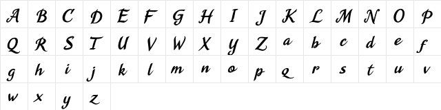 Agnesa Kyoto Agnesa Kyoto  glyph index