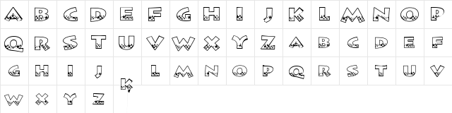5 Starbound Outline DNA Regular  glyph index