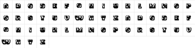Trader College Regular  glyph index