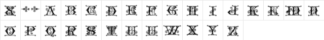 Arberth Regular  glyph index