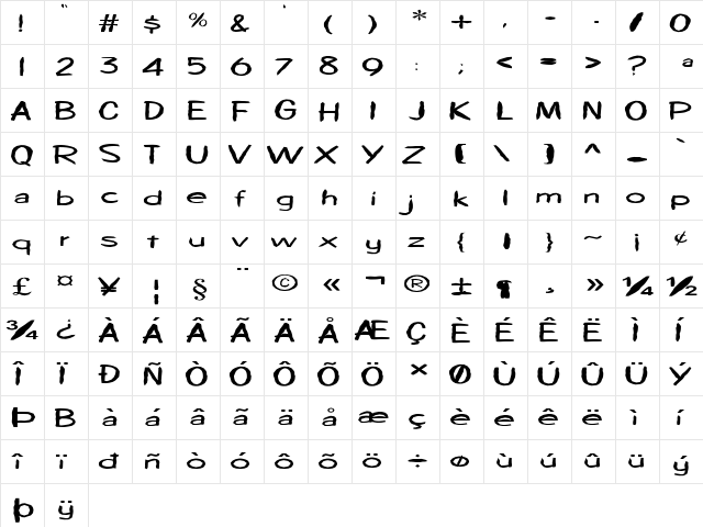 FZ HAND 7 MANGLED EX Normal  glyph index