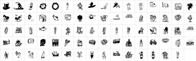 MiscellenDecO4 Regular  glyph index