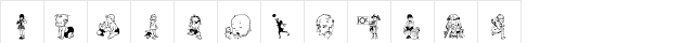 Children Regular  glyph index