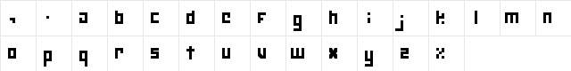NeuroneScaled Regular  glyph index