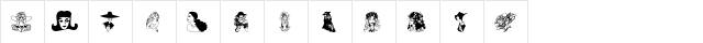 Face of a Lady Regular  glyph index