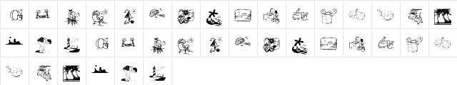 KR Summer Vacation 2002 Regular  glyph index