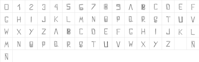 Maze Doodle Regular  glyph index