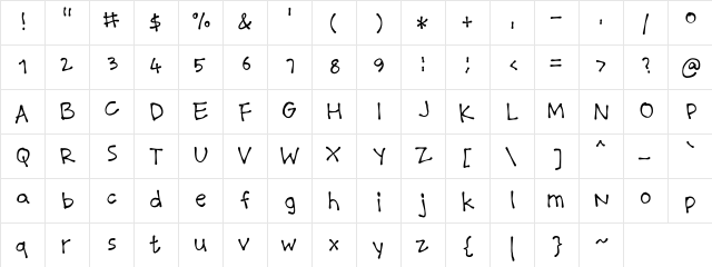 Black n Blue Regular  glyph index