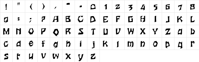 Hooters-Normal Regular  glyph index