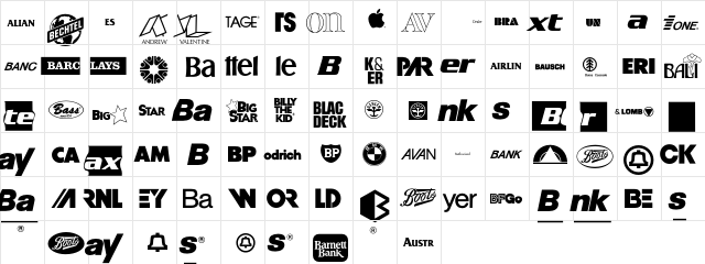 LogosCompany P03  glyph index