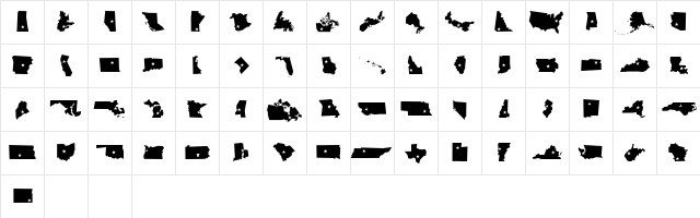 MiniPics BorderlineCapital  glyph index