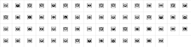 Select Linear Regular  glyph index