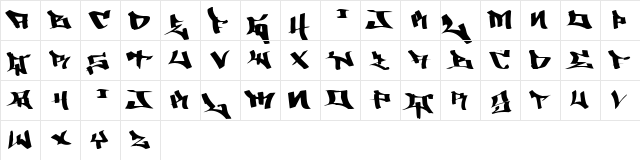 Malicious One  glyph index