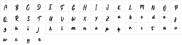 Facibian FREE Regular  glyph index