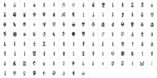 LinotypeAfroculture Regular  glyph index