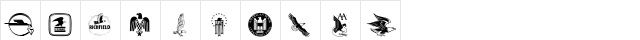 Eagles Regular  glyph index