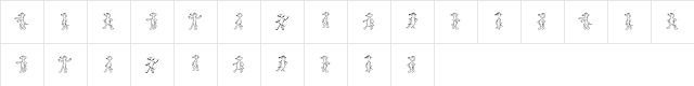 White Mouse Regular  glyph index