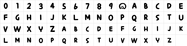 Saspoor Bold Regular  glyph index