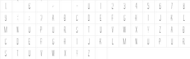 RoselleCapsSSK Regular  glyph index