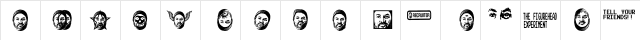figurehead experiment Regular  glyph index