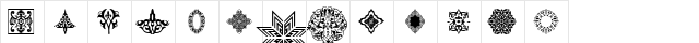 dream_orna2 Regular  glyph index
