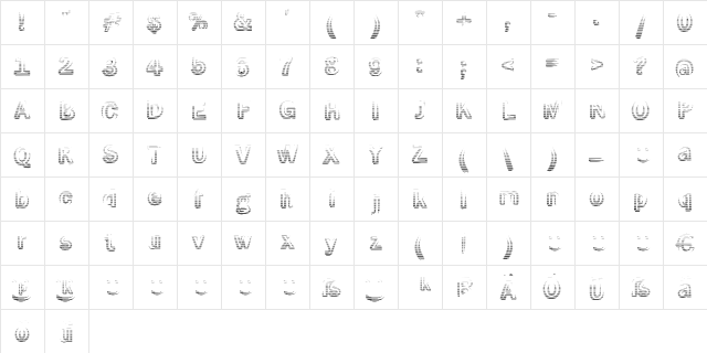 Smoke-Rasterized Regular  glyph index