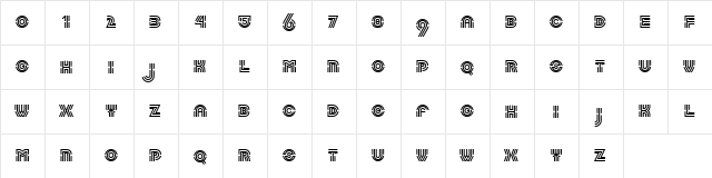 Labyrinth LT Regular  glyph index