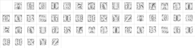 GothicIlluminate Regular  glyph index