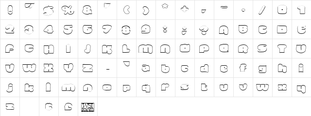 Vinsome Regular  glyph index