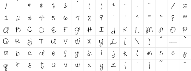 FB Yoga FB Yoga  glyph index