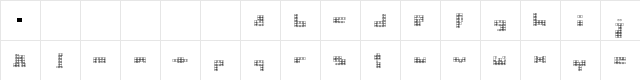 N.E. New Newbix 2 Regular  glyph index