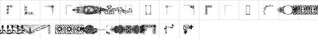 Designer Mix Regular  glyph index