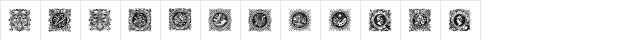 1998B Regular  glyph index