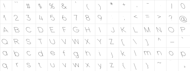 Nordica Plus NordicaClassicUltLtExtOpObl  glyph index