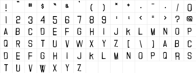 20.000 dollar bail Regular  glyph index